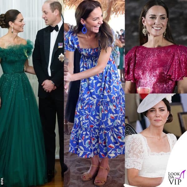 i look di kate middleton per il tour dei caraibi