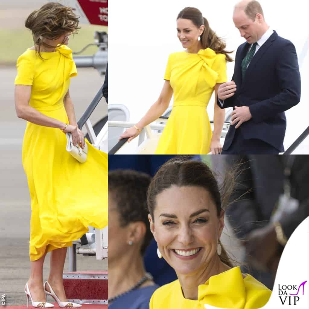 i look colorati e studiati di kate middleton in tour ai caraibi con il marito william