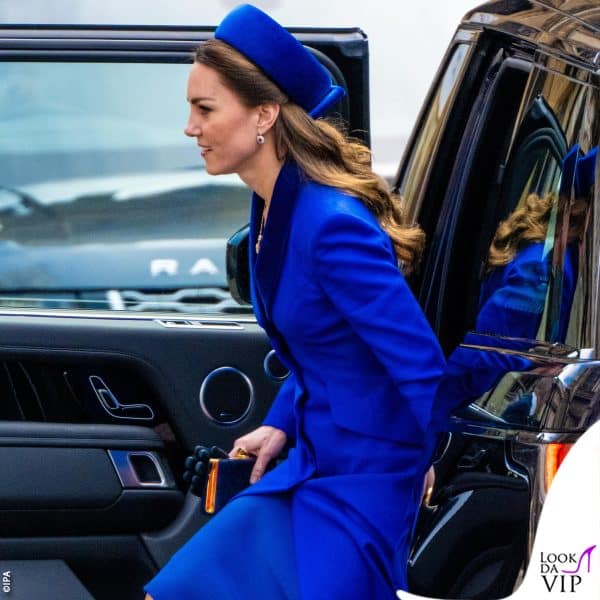 Kate Middleton arriva all'Abbazia di Westminster 