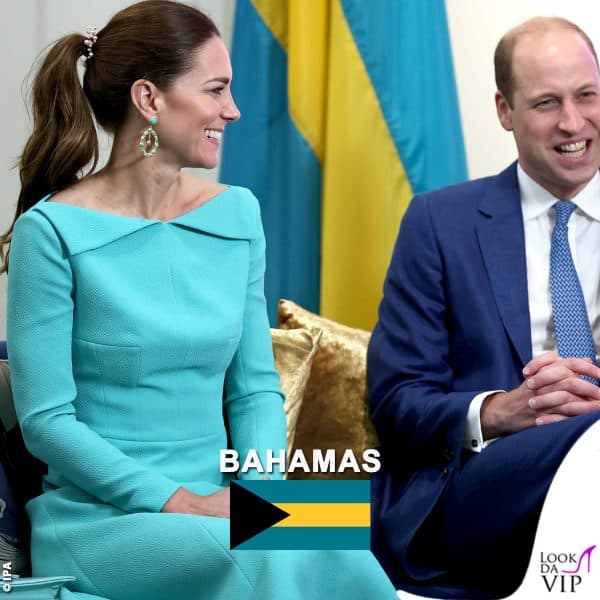 Kate ha scelto il turchese della bandiera del Paese