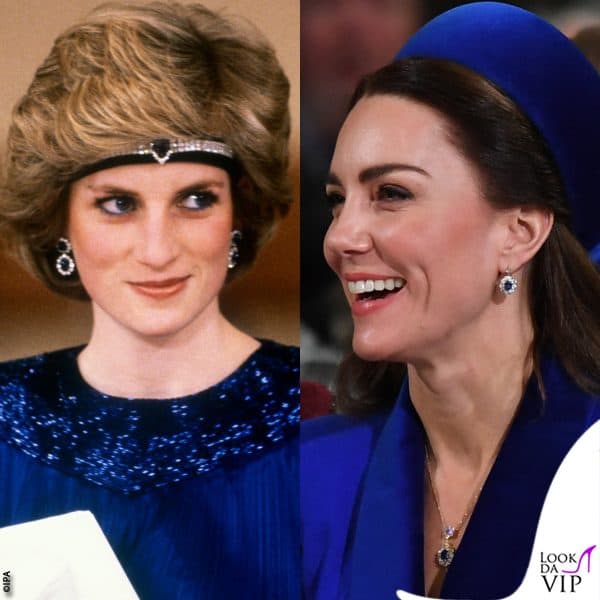 gli orecchini appartenevano a Lady Diana ma Kate ha deciso di farli modificare dai gioiellieri di corte 