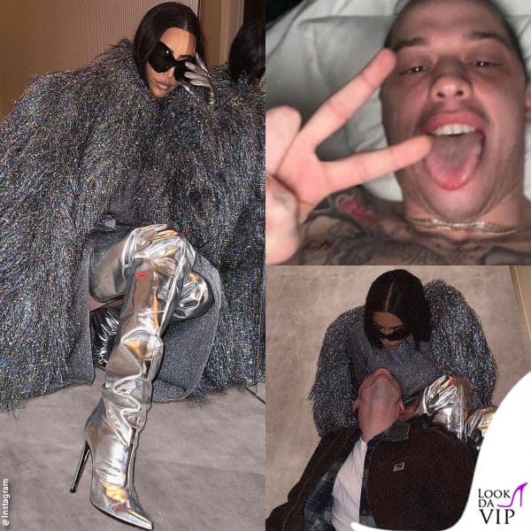 kim kardashian e pete davidson, amore a gonfie vele