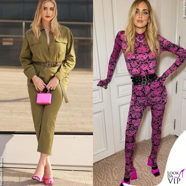 Sandali rosa per le sorelle Chiara e Valentina Ferragni 