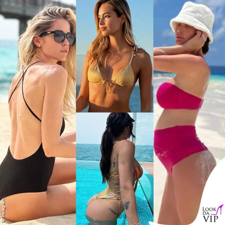 Elena Santarelli Viky Varga Carolina Stramare Giorgia Venturini costume