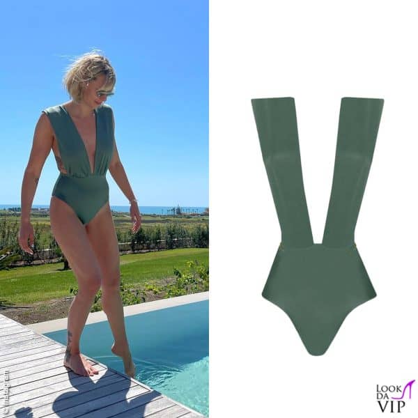 Federica Pellegrini sceglie il verde per il suo costume intero Clara Aestas