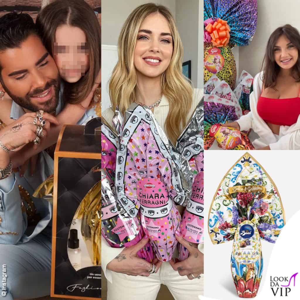 Federico Fashion Style Chiara Ferragni Elettra Lamborghini Dolce e Gabbana x Perugina uova di Pasqua