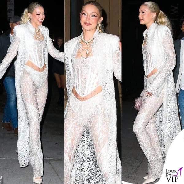 gigi hadid tutta pizzi per la sua festa di compleanno