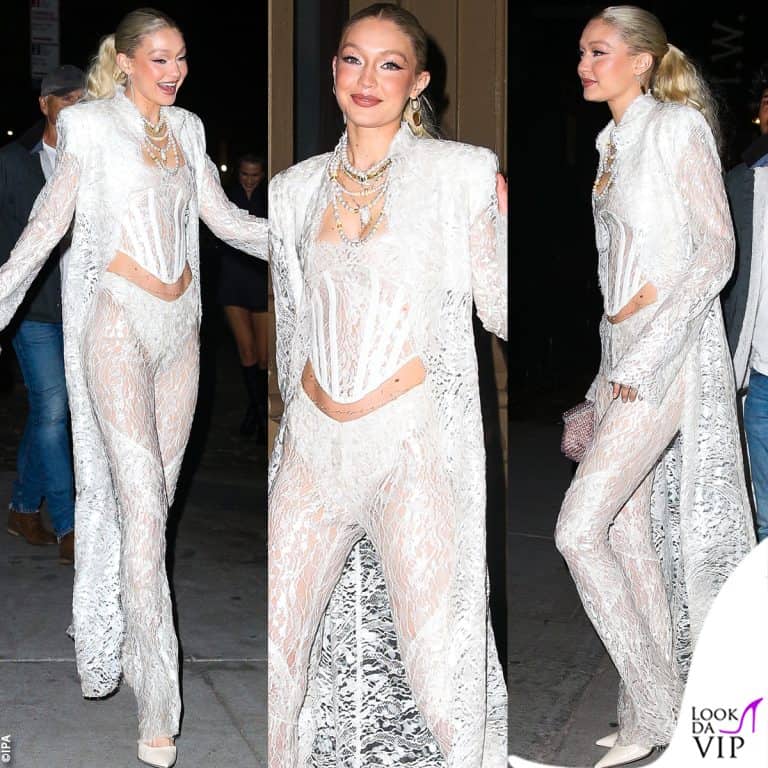 gigi hadid tutta pizzi per la sua festa di compleanno