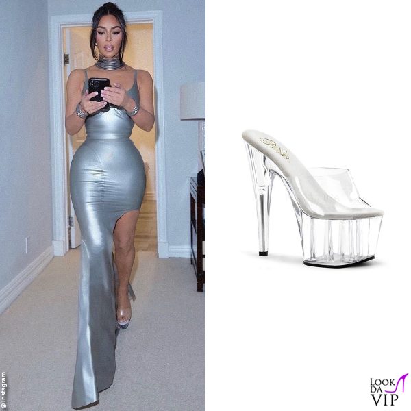 abito Mugler, zeppe Pleaser 