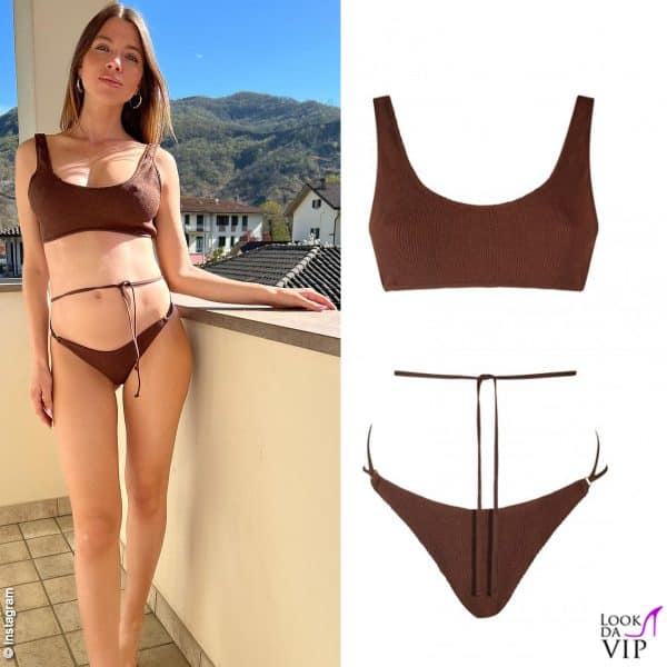 Margherita Molinari è pronta per il mare con un costume Matinée