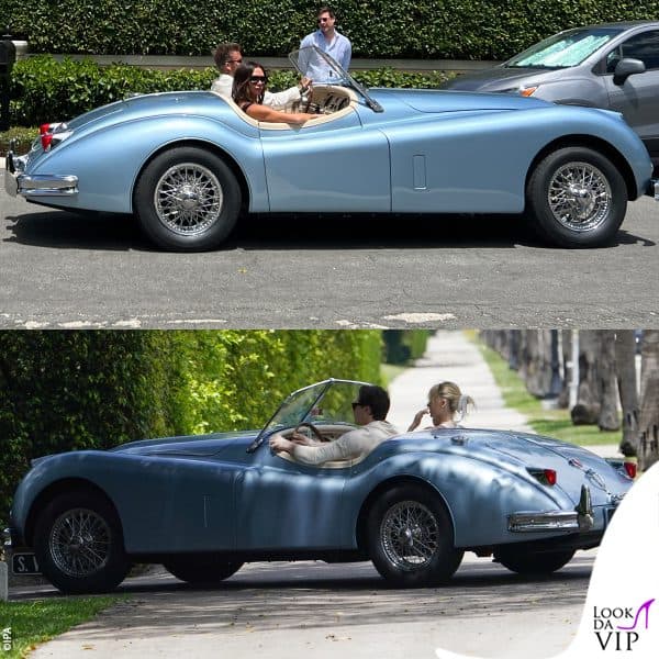 Anche David e Victoria Beckham sono stati paparazzati mentre facevano un giro con l'auto