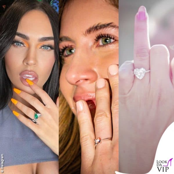 Megan Fox Francesca Ferragni Avril Lavigne anello di fidanzamento