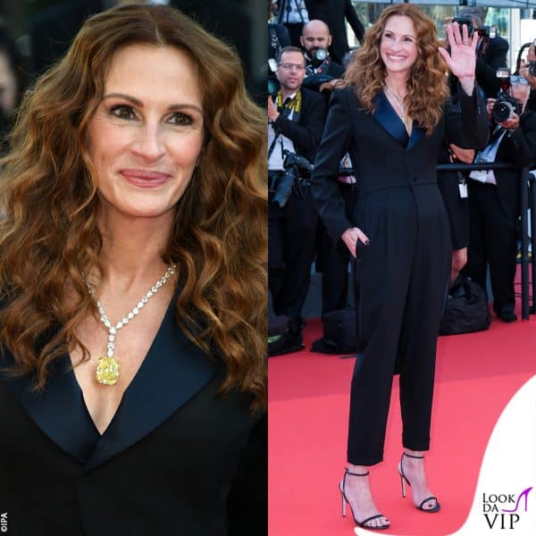 jumpsuit Louis Vuitton e gioielli Chopard per Julia Roberts 
