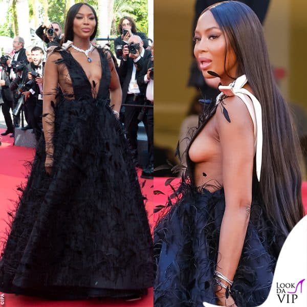 abito Valentino Haute Couture e gioielli Bulgari per Naomi Campbell 
