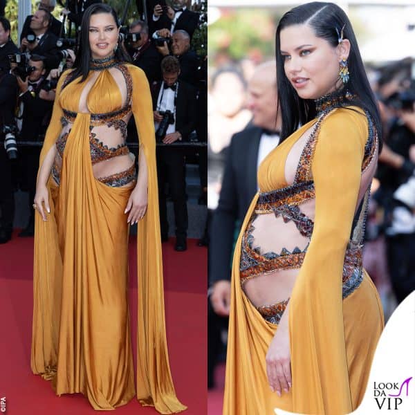 Abito Nicolas Jebran e gioielli Boucheron per Adriana Lima 