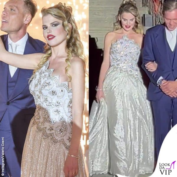 Per il party ha indossato un abito dal significo profondo: il vestito da sposa di sua madre