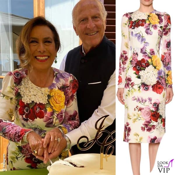 L'abito di Cesara è Dolce&Gabbana
