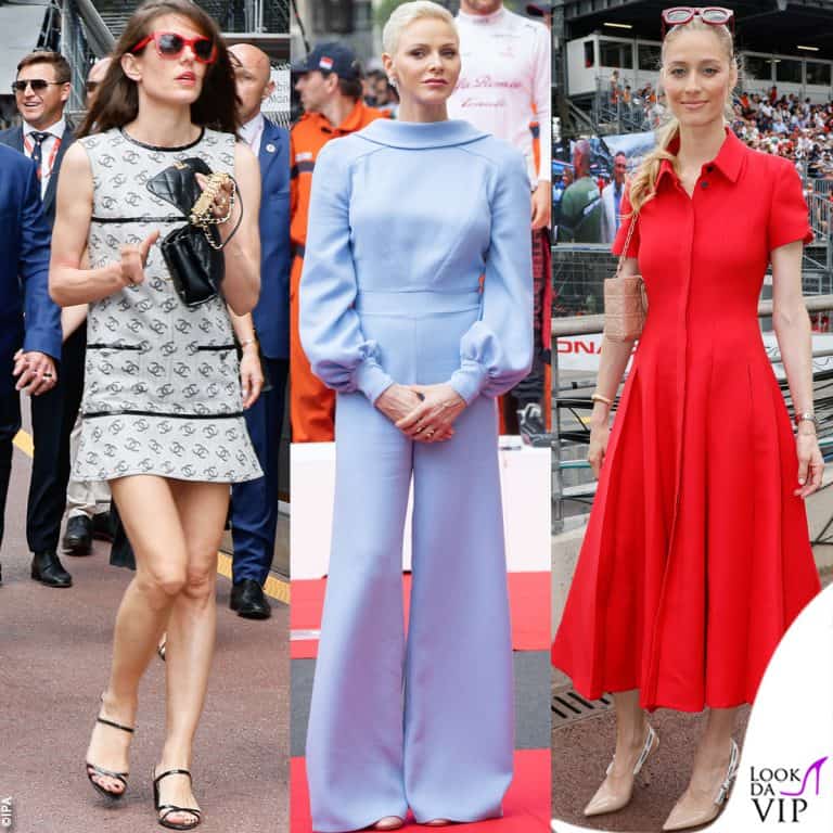 i look delle reali di monaco al gp di monaco