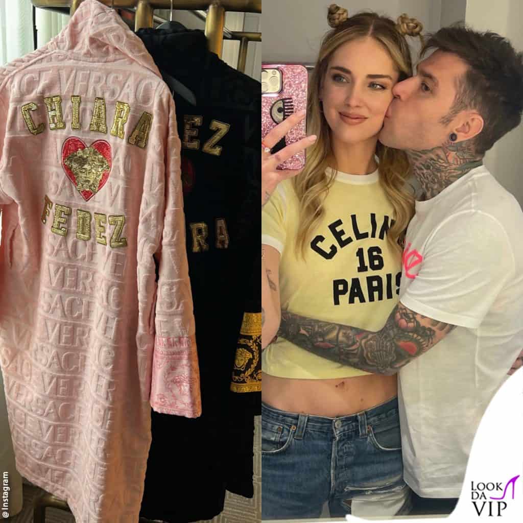 chiara ferragni e fedez a new york per il met gala con donatella versace
