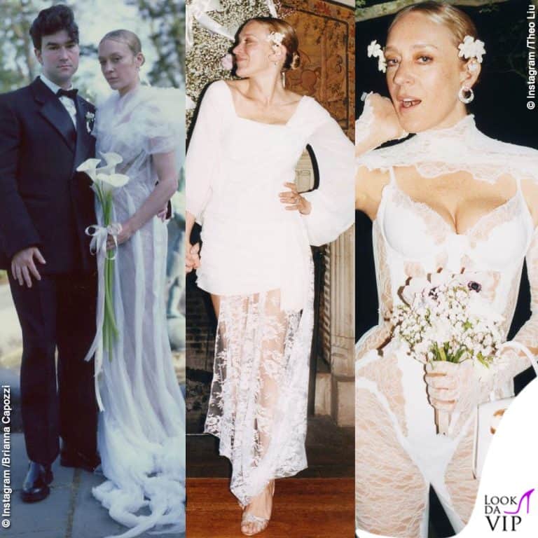 Chloe Sevigny nozze abito da sposa