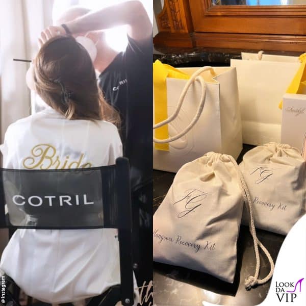 Giorgia durante il trucco e parrucco con i prodotti Cotril 
