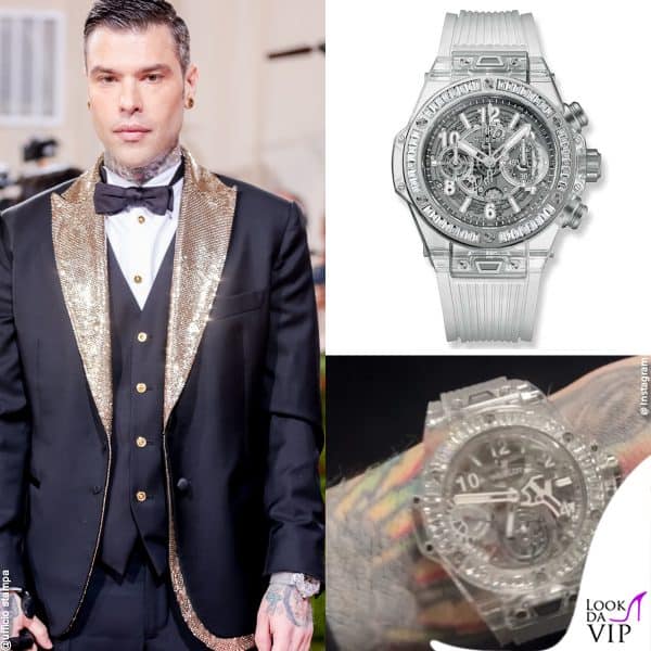 Fedez al Met Gala 2022 con un orologio Hublot 