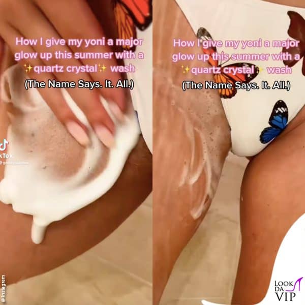 per questioni di censura, l'influencer ha dovuto indossare un bikini 