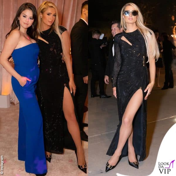La Hilton, in Versace, posa con Selena Gomez 