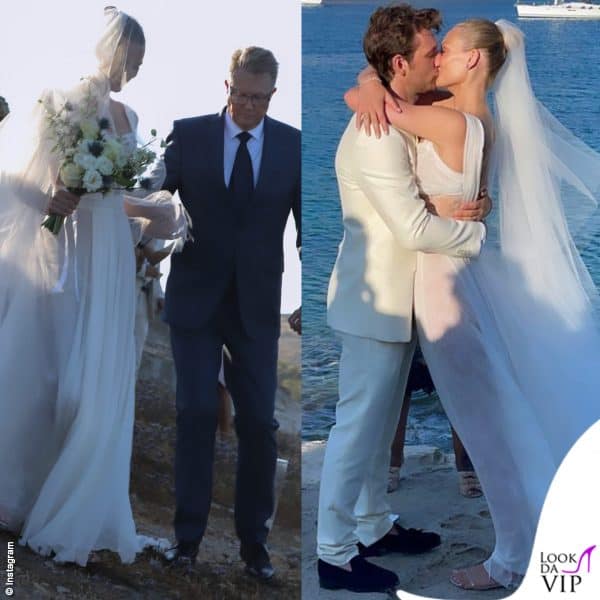 Toni arriva accompagnata dal padre e bacia subito il suo Alex 