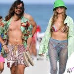 giornata in spiaggia per heidi klum e tom kaulitz