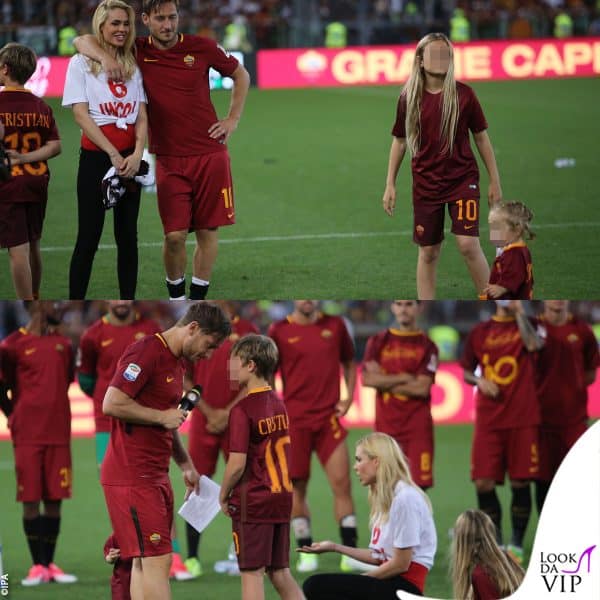 I Totti al gran completo per l'addio al calcio giocato di Francesco, era il 28 maggio 2017