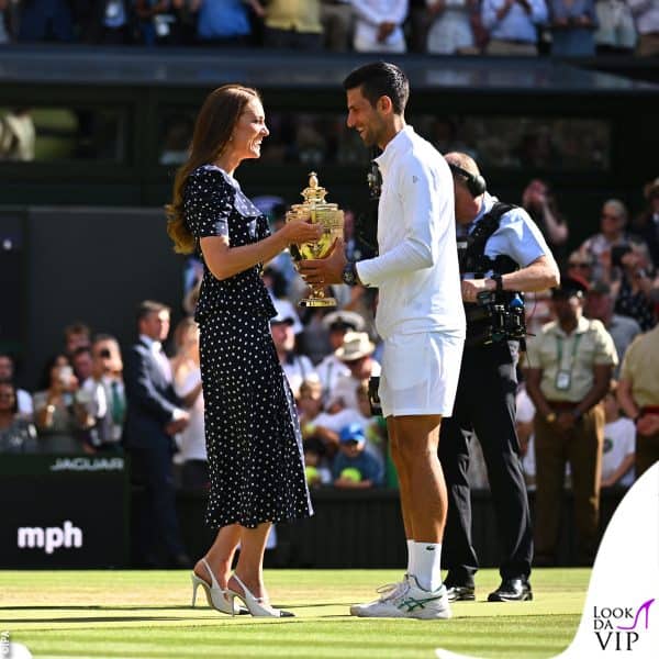 La duchessa premia Novak Djokovic