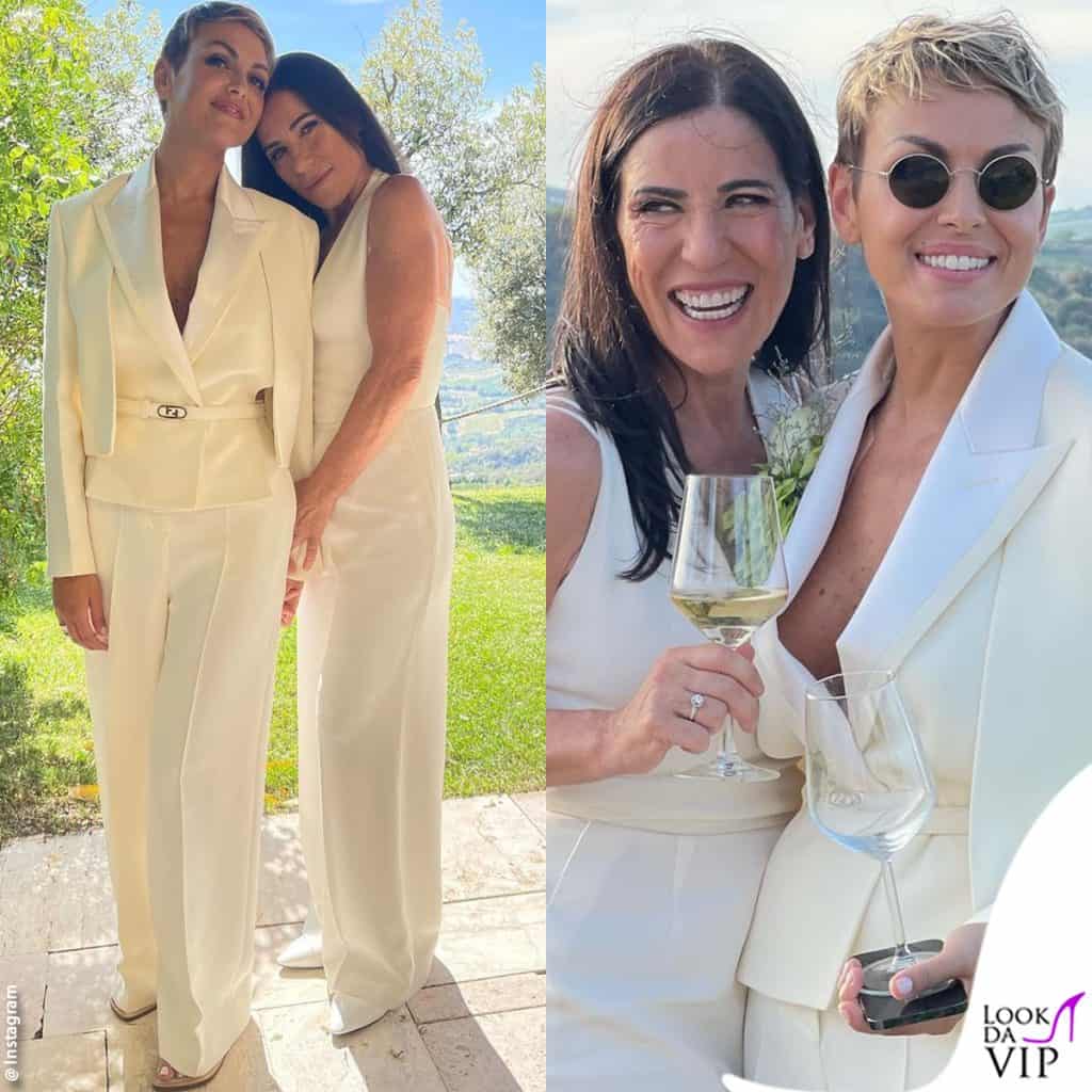 i dettagli dei look nuziali di francesca pascale e paola turci