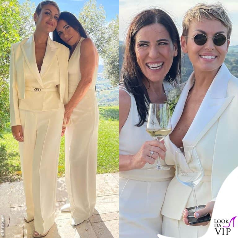 i dettagli dei look nuziali di francesca pascale e paola turci