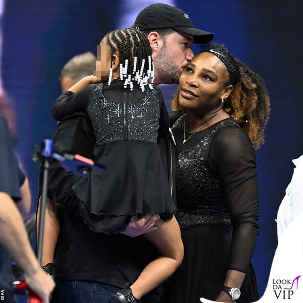 Serena con il marito e la figlia 