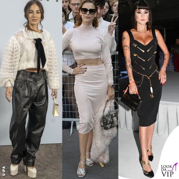 Giulia De Lellis da Alberta Ferretti, Miriam Leone da Fendi e Giorgia Soleri da Moschino 
