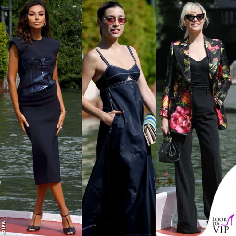 Madalina Ghenea Ludovica Frasca Micaela Ramazzotti arrivi Venezia