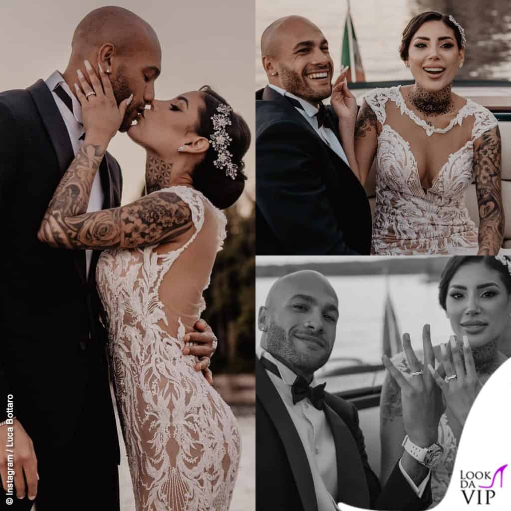 Marcell Jacobs smoking Armani Nicole Daza abito Nicole Milano matrimonio