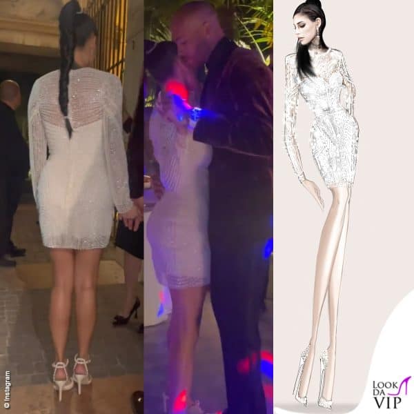 Per il party Nicole indossa un abito corto Nicole Milano