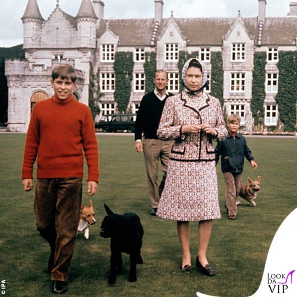 nel 1978 con i figli a Balmoral