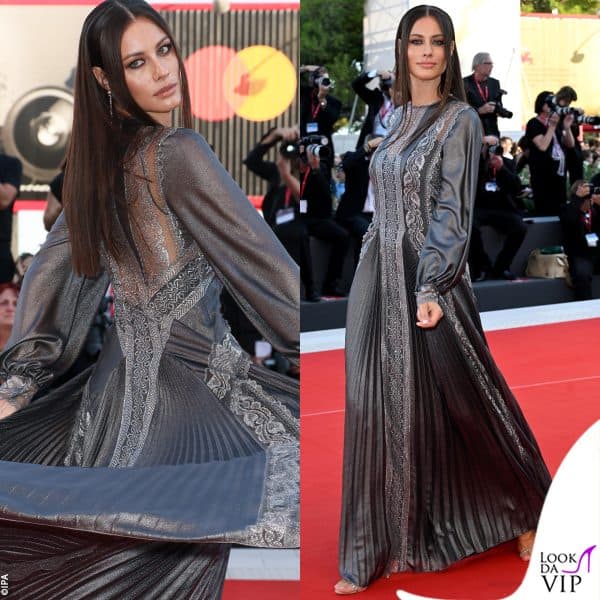Marica Pellegrinelli con un abito Alberta Ferretti e gioielli Chopard 