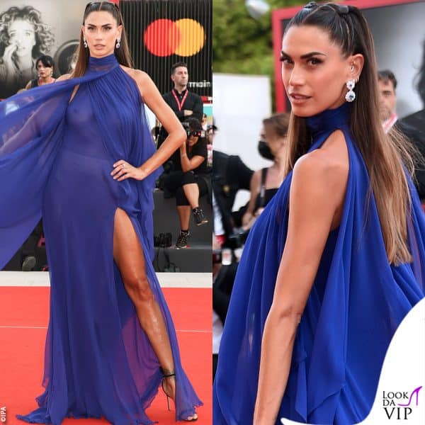 Melissa Satta in Alberta Ferretti e gioielli Chopard