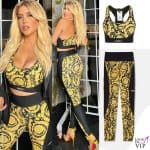 Wanda Nara total look Versace