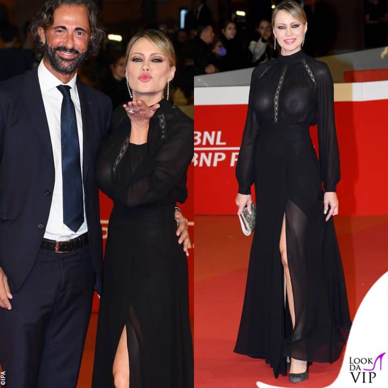Anna Falchi in Gattinoni alla Festa del Cinema di Roma