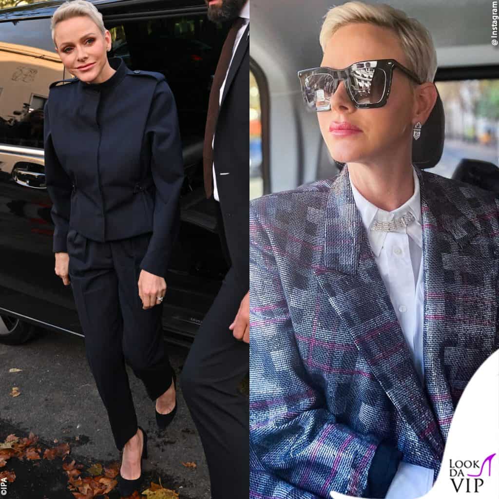 charlene wittstock di monaco alla paris fashion week