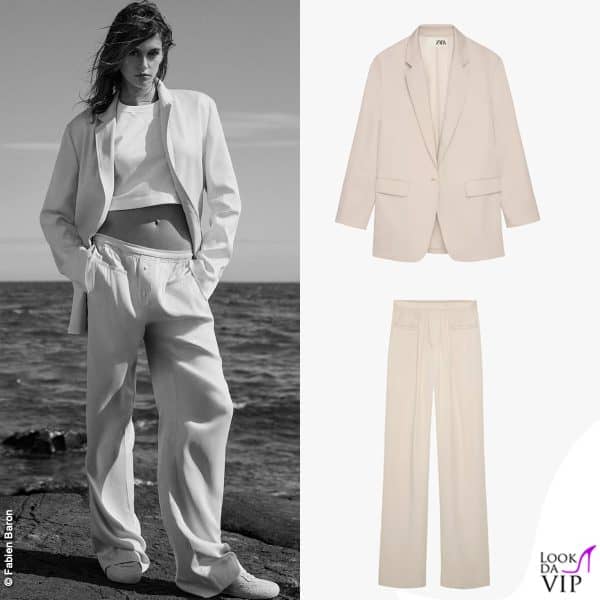 Stile e comodità con pantaloni e blazer in satin