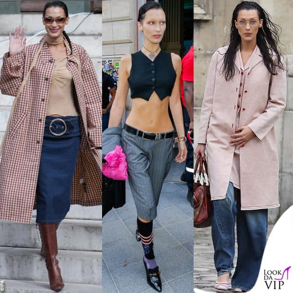lo street style parigino di Bella si fa notare