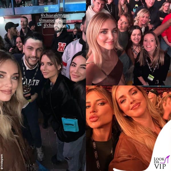 la Ferragni con gli amici 