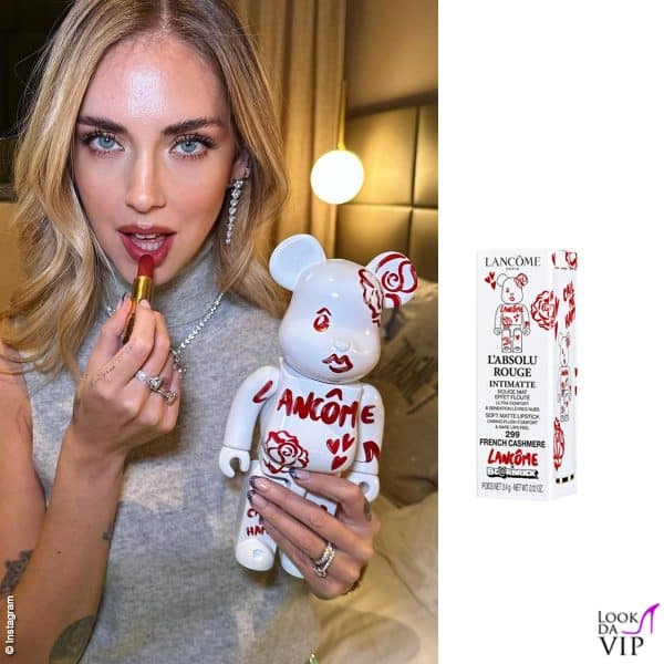 Chiara Ferragni, rossetto Lancome (38 euro)