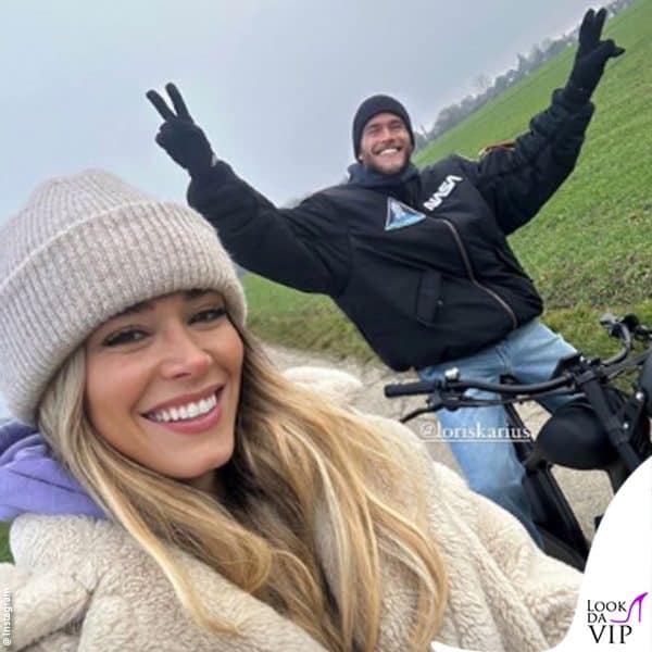 il primo selfie social di Diletta Leotta e Loris Karius 